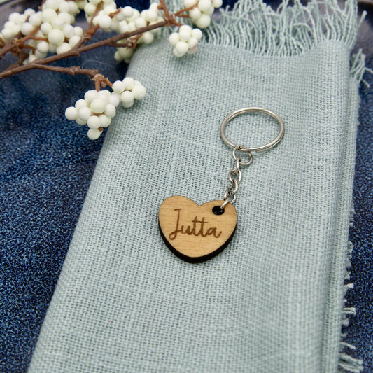 Schlüsselanhänger personalisiert "Herz"