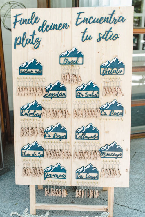 Seating Plan aus Holz