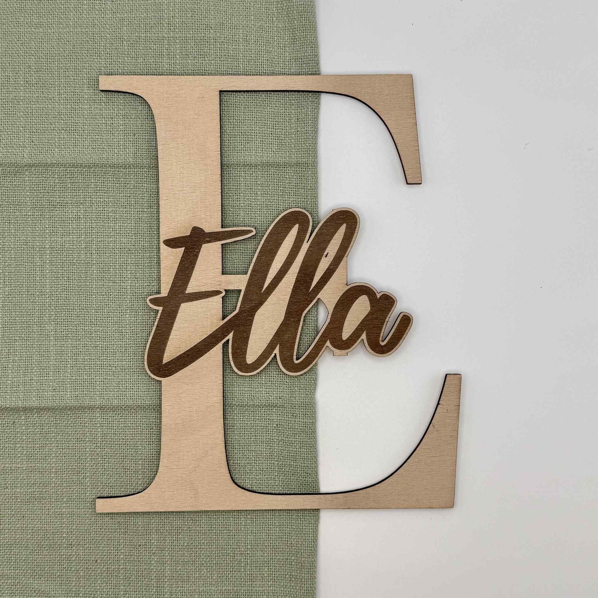 Personalisiertes Türschild mit Initialen - zelebro