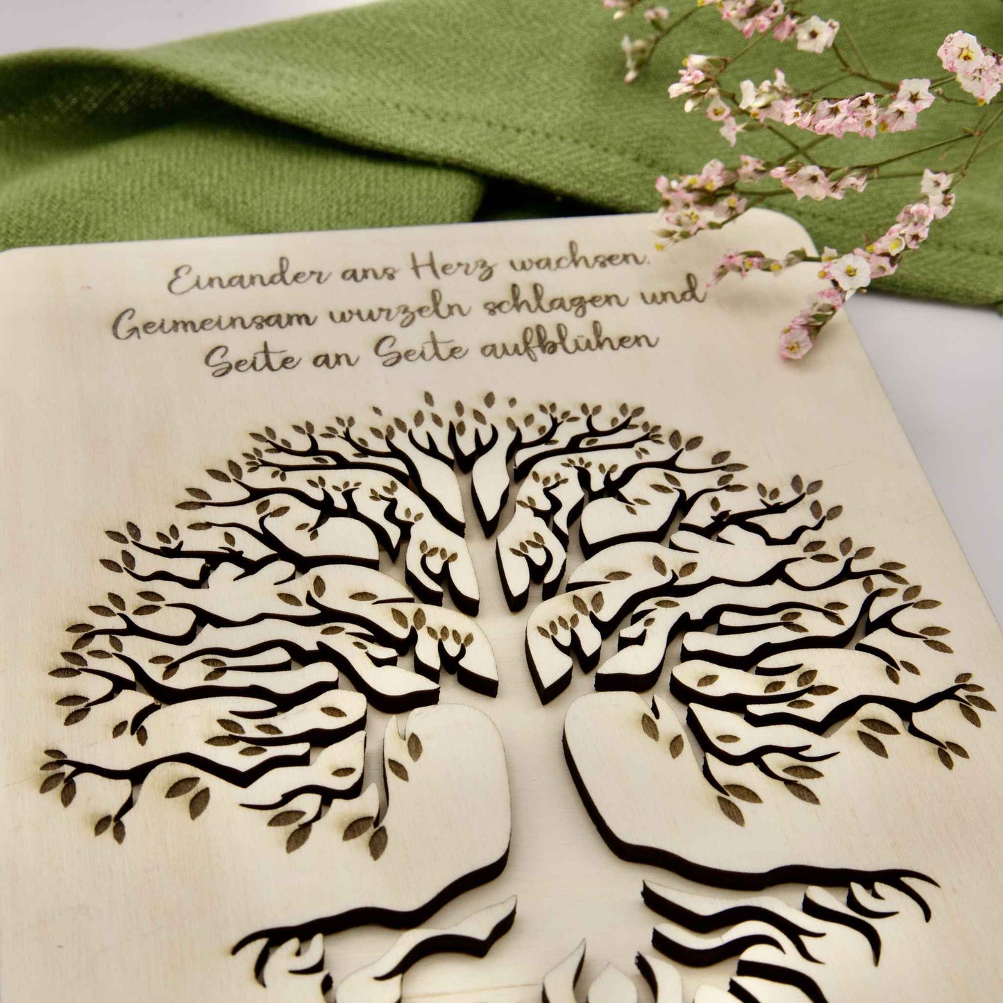 Geldgeschenk zur Hochzeit mit einem Lebensbaum