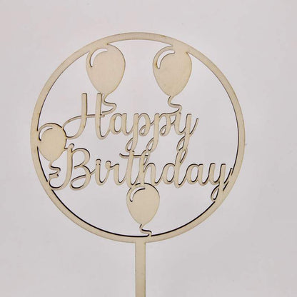Ein Cake Topper zum Geburtstag "Happy Birthday"