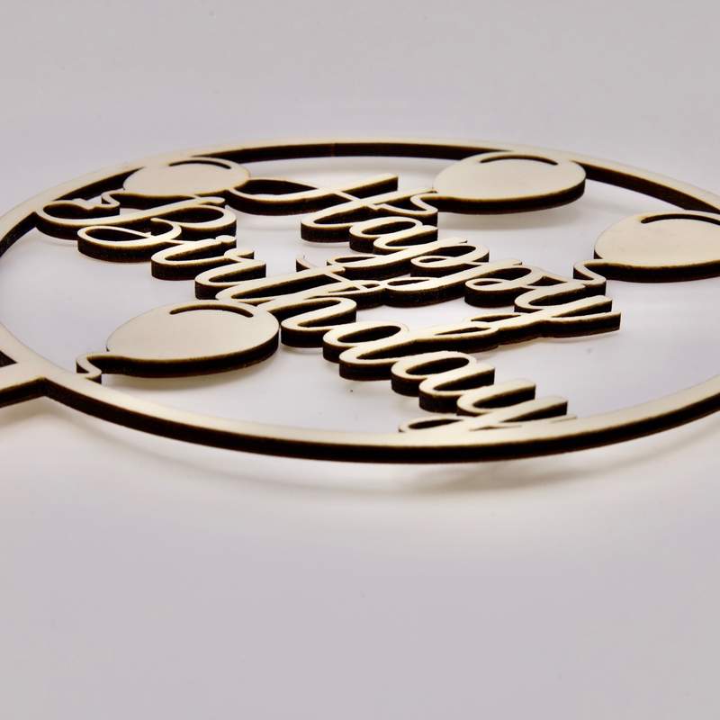 Cake Topper zum Geburtstag von der Seite