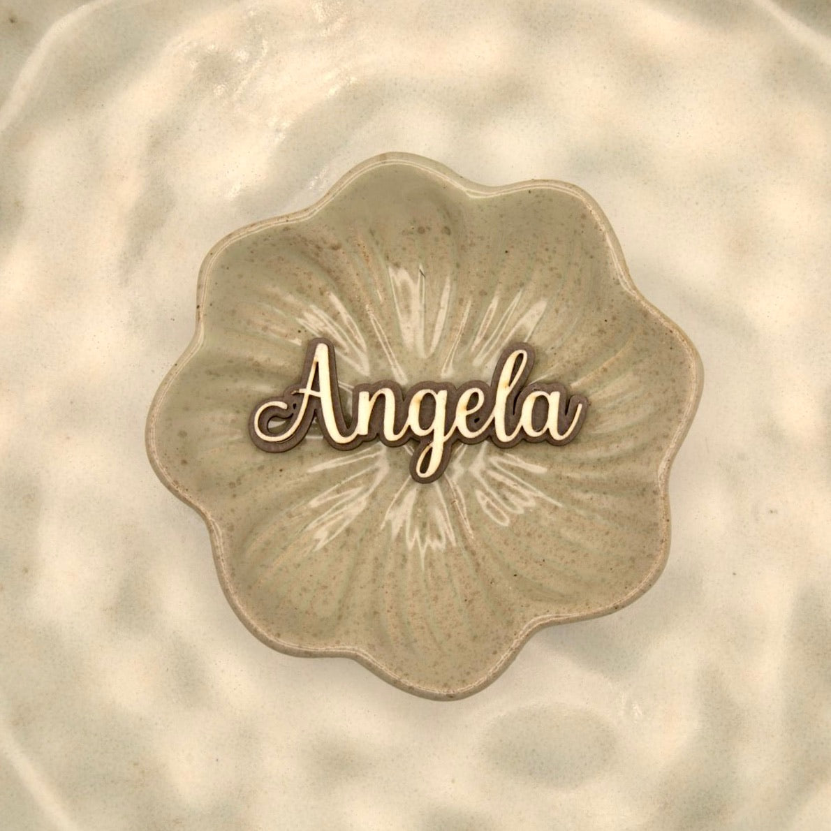 Personalisierter Magnet mit Namen "Angela"