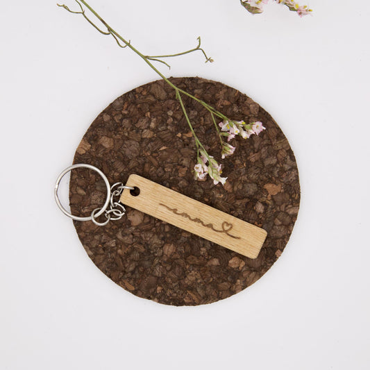 Schlüsselanhänger personalisiert zur Hochzeit mit Blumen