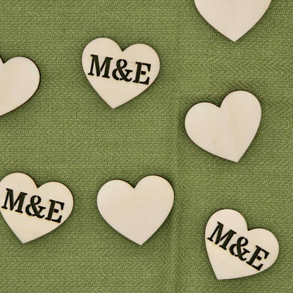 Tischkonfetti personalisiert mit Initialen